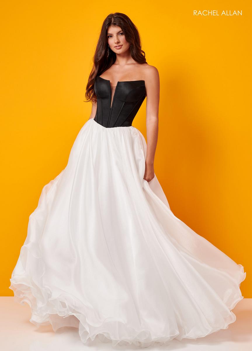 blue dress for baby girl Rachel Allan Prom Dress 70403