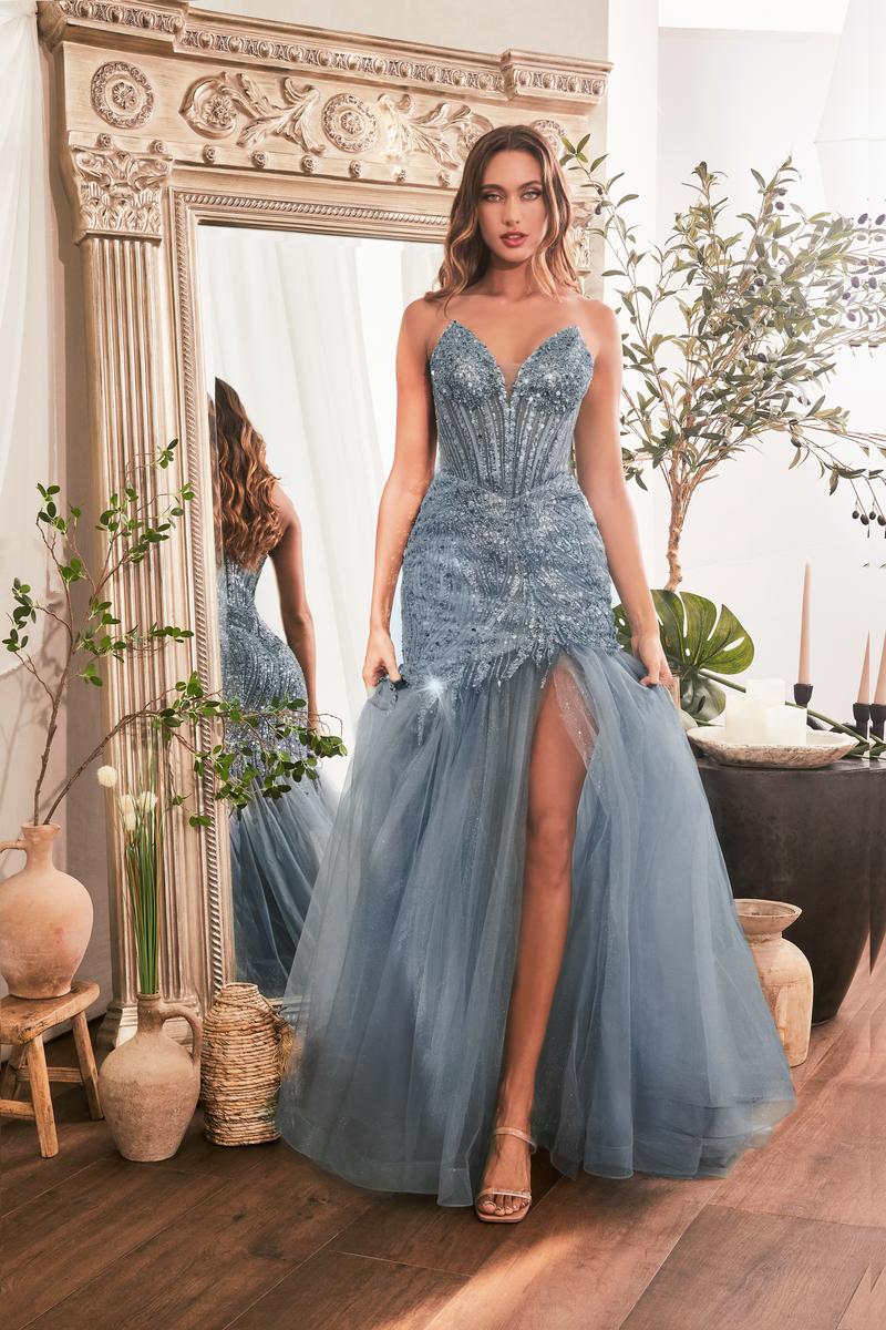 Ladivine Dress CD0214 - Sweetheart Neckline, Fit and Flare Silhouette normansbridal Ladivine Dress CD0214 - Sweetheart Neckline, Fit and Flare Silhouette normansbridal