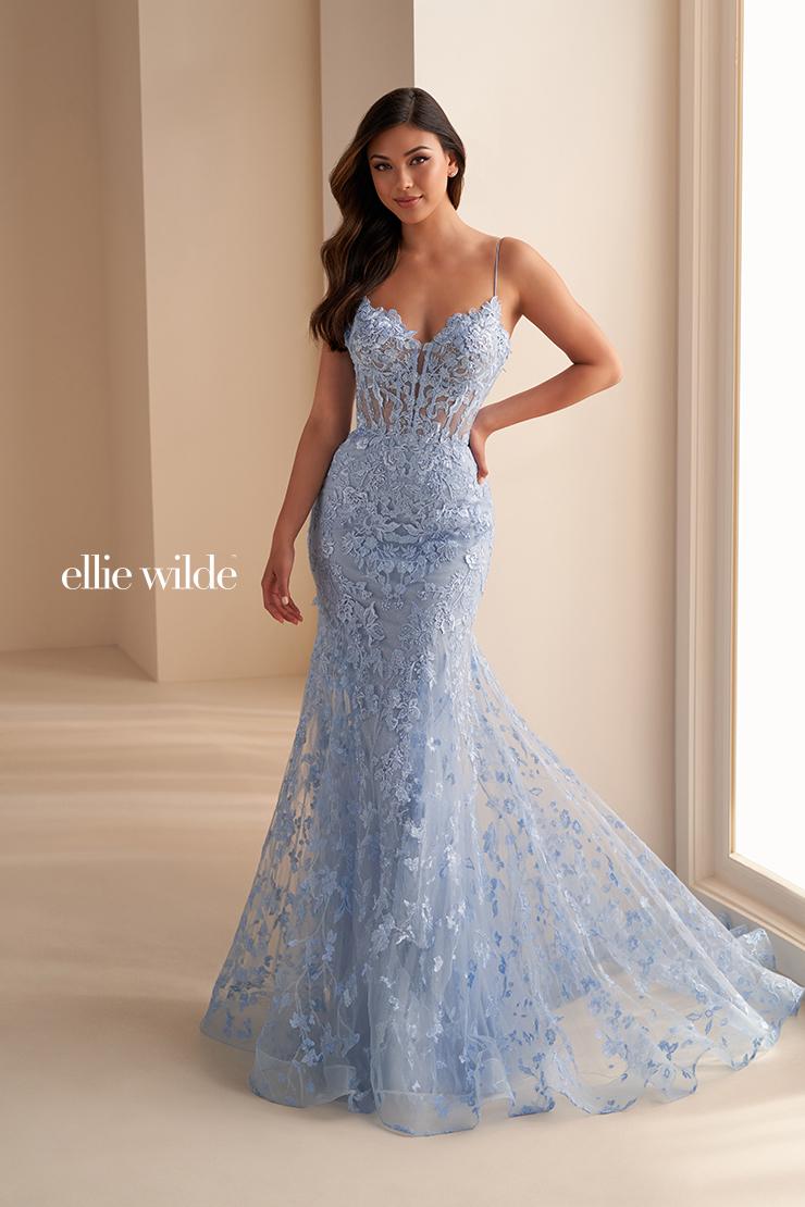 Ellie Wilde EW36008 Dress - Sweetheart Neckline, Fit and Flare Silhouette Ellie Wilde EW36008 Dress - Sweetheart Neckline, Fit and Flare Silhouette