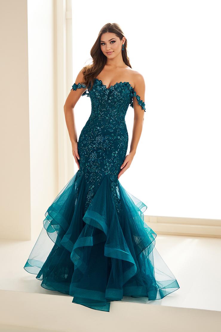 Ellie Wilde EW36047 Off-Shoulder Fit and Flare Gown normansbridal Ellie Wilde EW36047 Off-Shoulder Fit and Flare Gown normansbridal