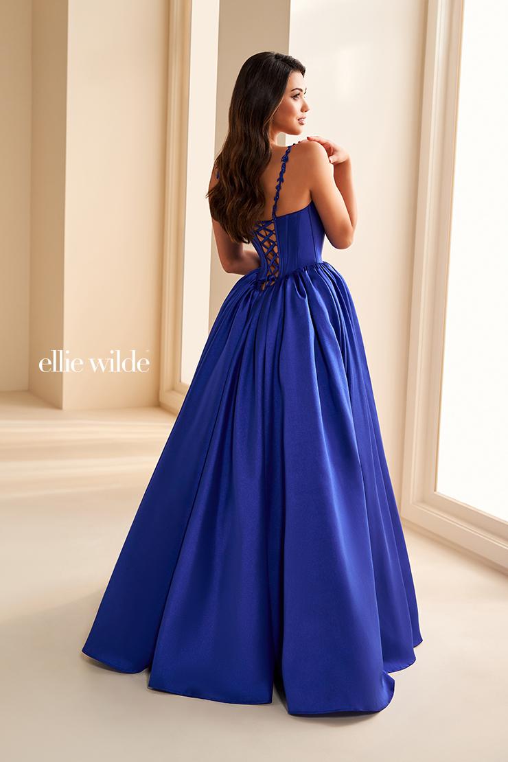 Ellie Wilde EW36221 Teal Ballgown with Sweetheart Neckline – normansbridal