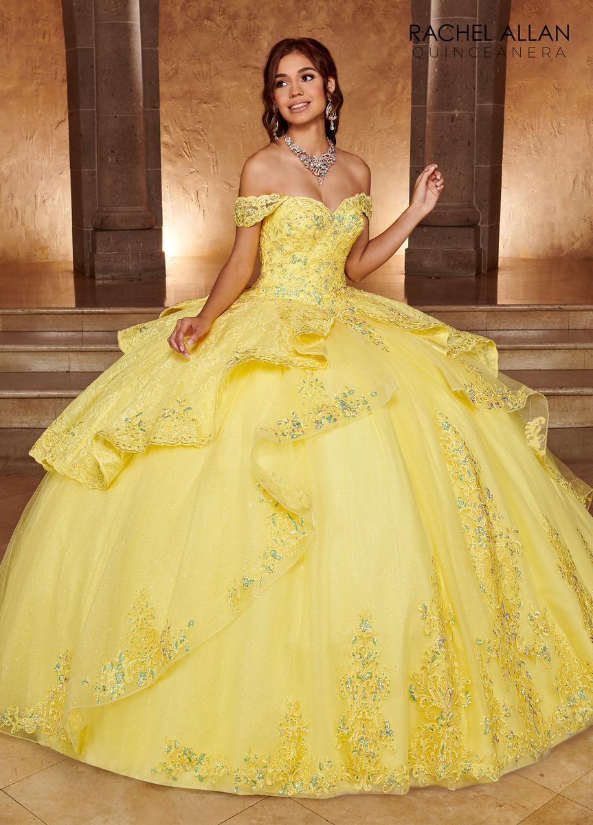 Alta Couture Quinceanera Dress RQ3105 0 / yellow