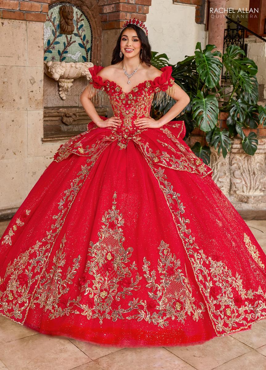red and gold quinceanera dresses Alta Couture Dress RQ3137 – normansbridal Size:L (16/16.5) This wonderful playful cute I made a full Winter Ball