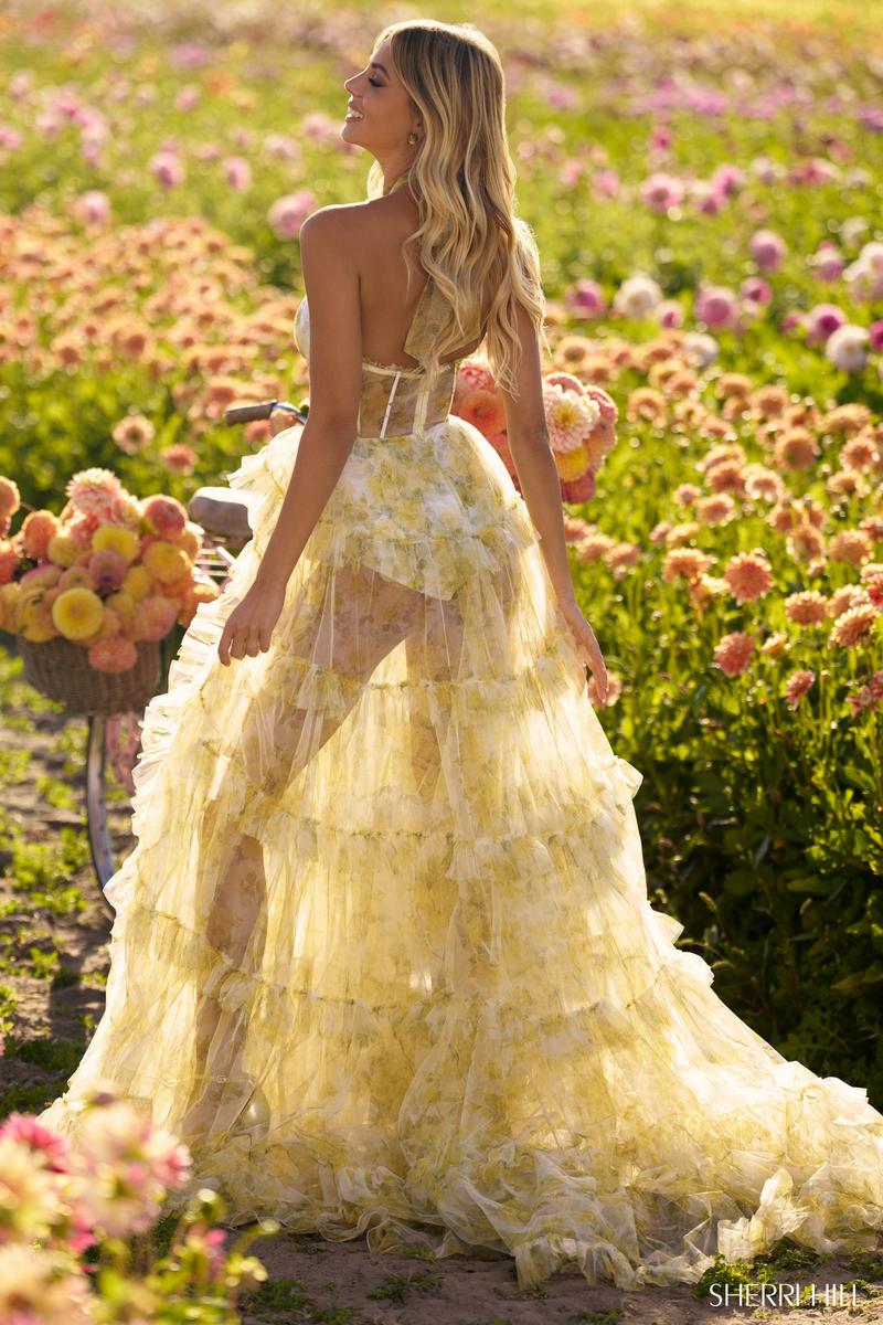 Sherri Hill Dress 56382 Halter Neck Long A-Line