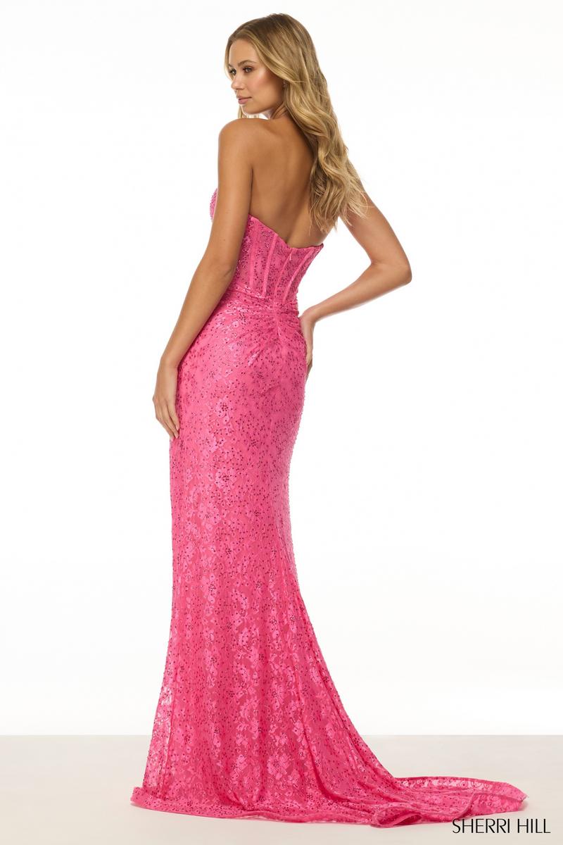 strapless open back dress Sherri Hill Dress 57086