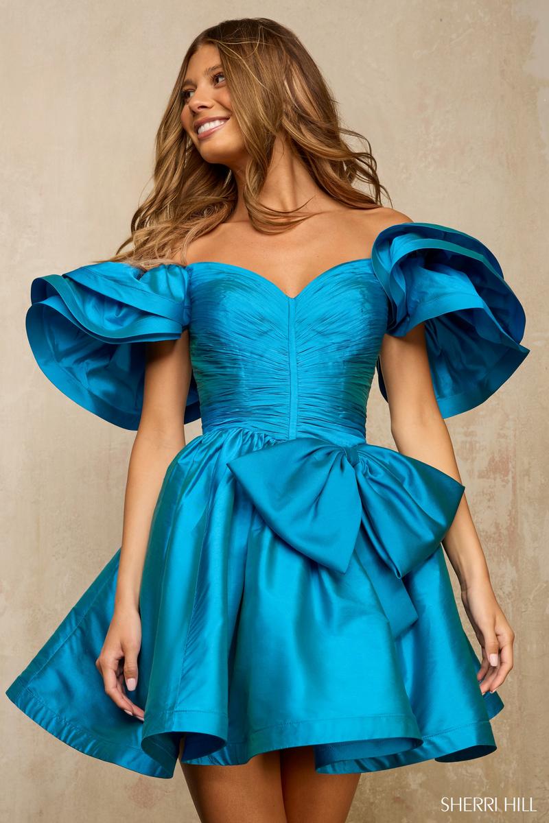 sherri hill green homecoming dress 57439 Checkmate Dress in Green recomm_dr3664 Mesmerize everyone in this Color:Oxford Blue V1