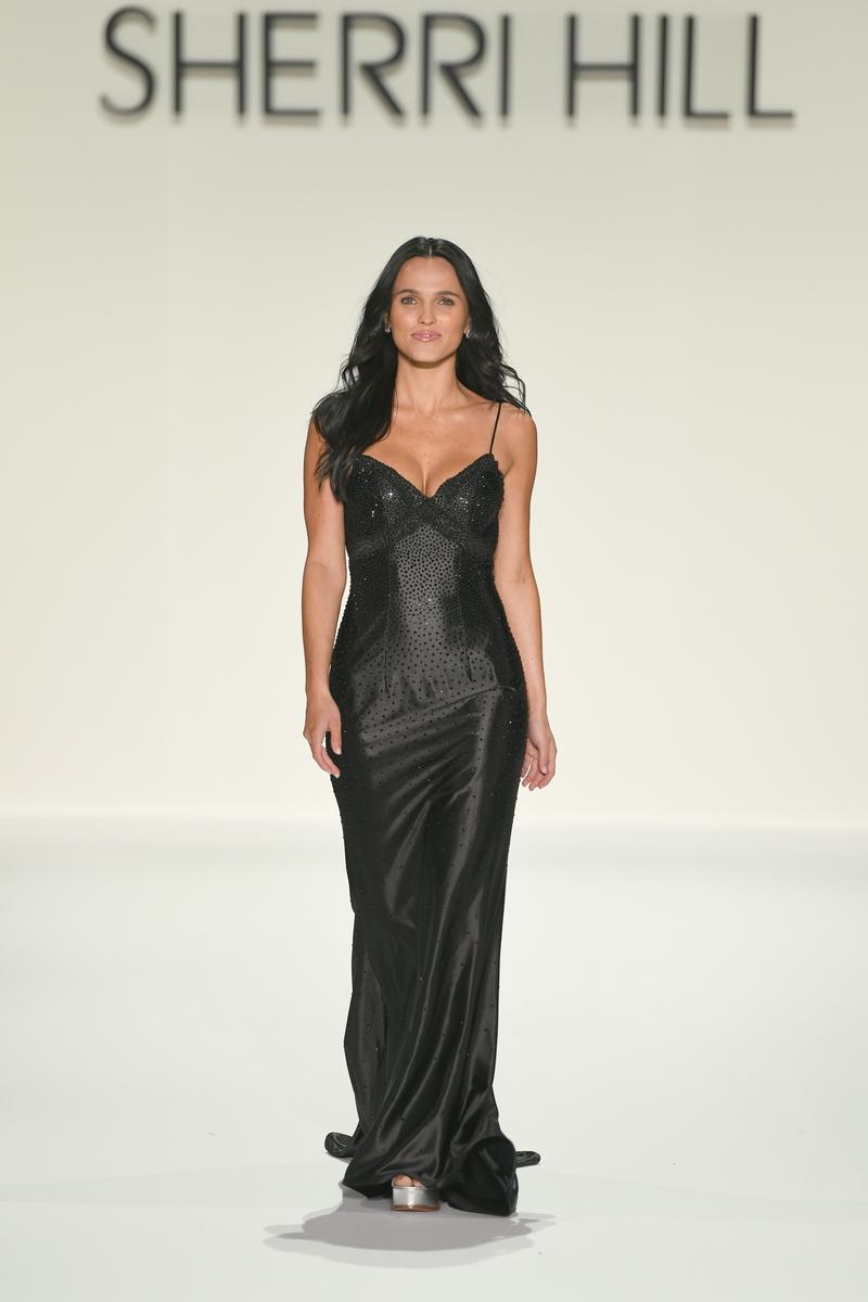 Sherri Hill Dress 57821 - Spaghetti Strap Fitted Gown Sherri Hill Dress 57821 - Spaghetti Strap Fitted Gown