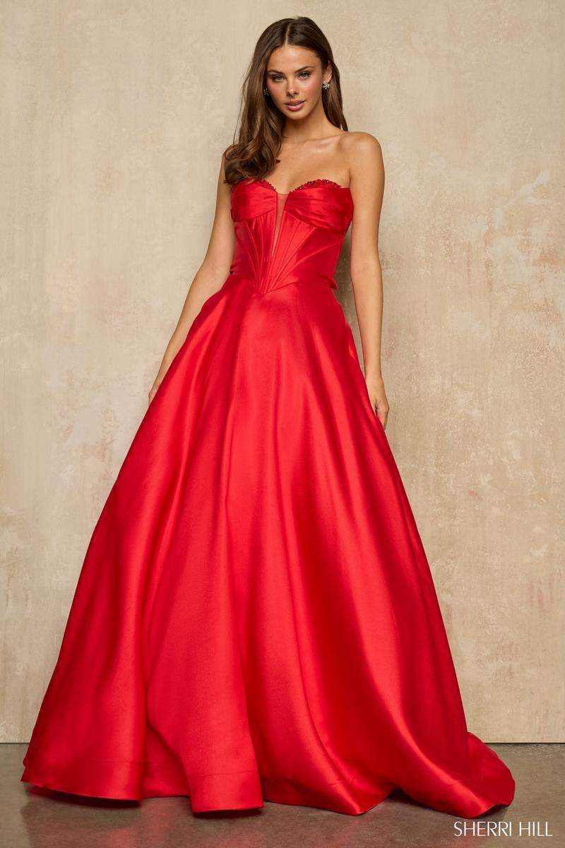 open lace back dress SHERRI HILL - 56932