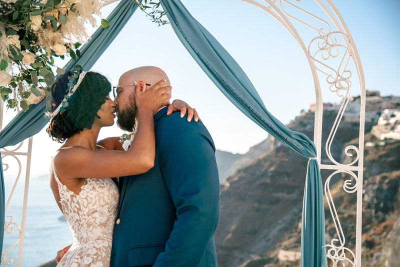 Azaria and Luke's Stunning Santorini Wedding 6~12~22