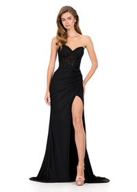 ASHLEYlauren Dress 12168 - Strapless Sweetheart, Fit and Flare