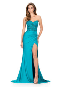 ASHLEYlauren Dress 12168 - Strapless Sweetheart, Fit and Flare