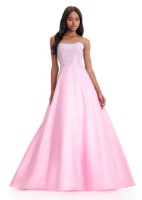 ASHLEYlauren Dress 12192 - Strapless A-Line Gown