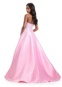 ASHLEYlauren Dress 12192 - Strapless A-Line Gown