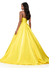 ASHLEYlauren Dress 12199 Strapless Ballgown with Floral Detail