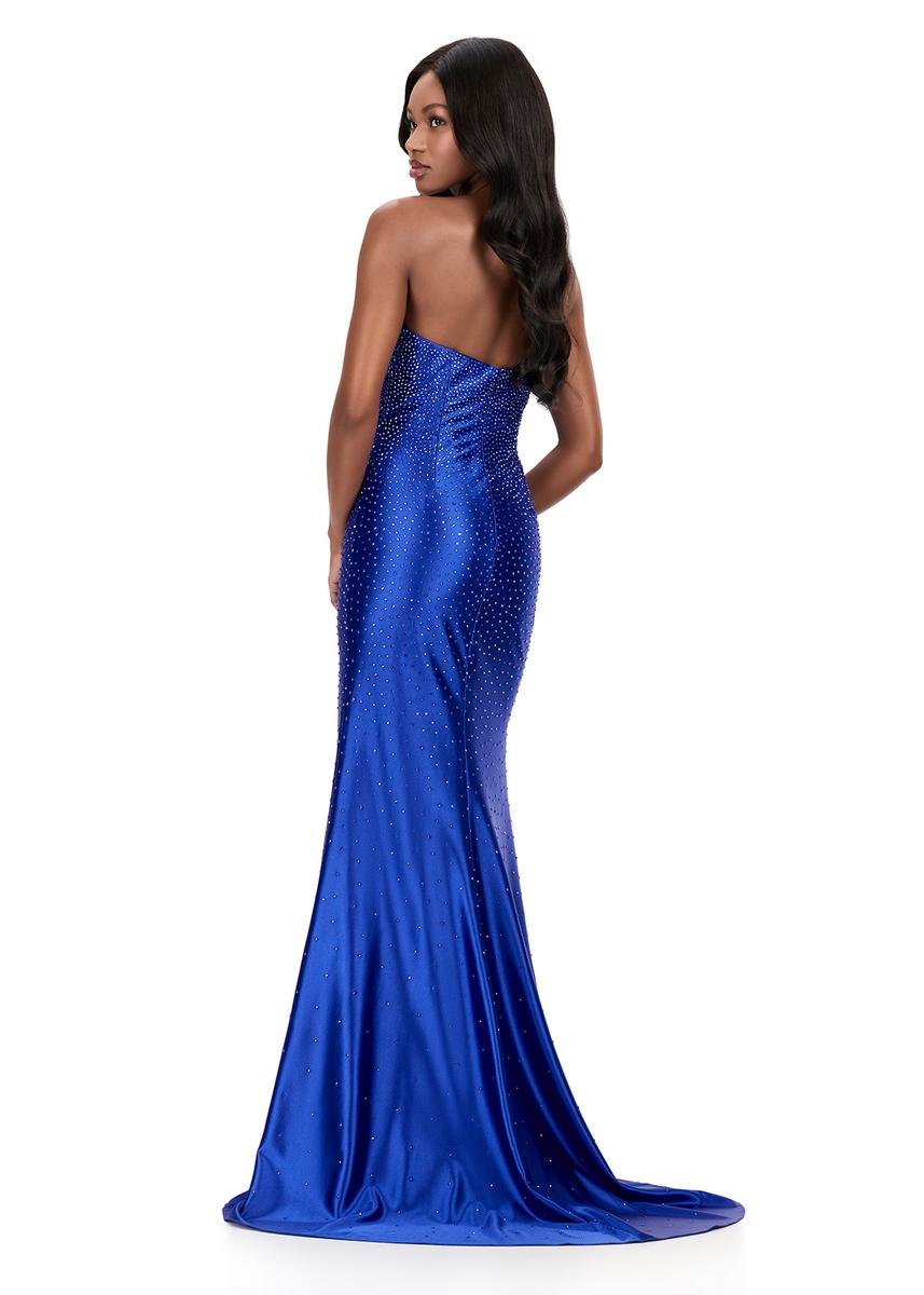 ASHLEYlauren Dress 12200 Strapless Satin Fit and Flare Gown