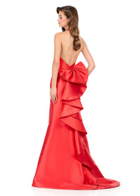 ASHLEYlauren Dress 12214 - Halter Neckline, Long Fit and Flare Silhouette