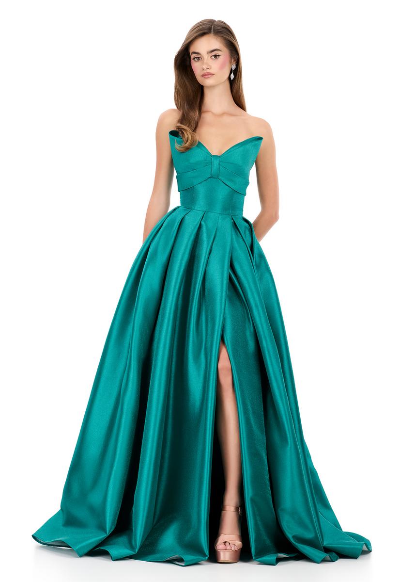 ASHLEYlauren Dress 12265 - Strapless Long Ballgown