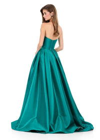 ASHLEYlauren Dress 12265 - Strapless Long Ballgown