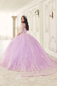 35064-Strapless Layered Tulle Ball Gown