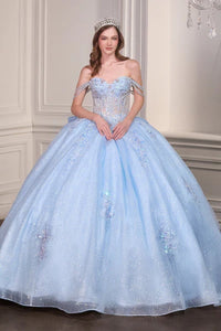 35062-Layered Tulle Ball Gown With Fairytale Elegance