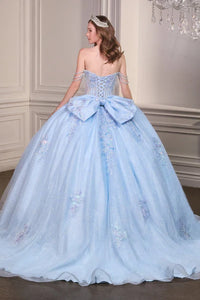 35062-Layered Tulle Ball Gown With Fairytale Elegance