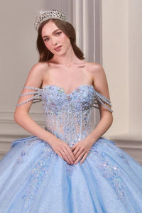 35062-Layered Tulle Ball Gown With Fairytale Elegance
