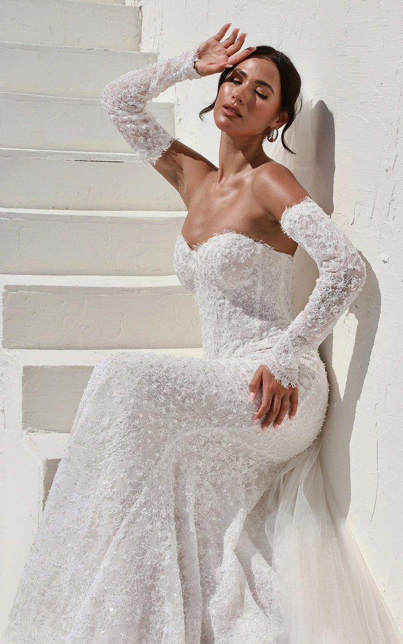 Romanic Fit 32574 - Romantic Fit and Flare Gown with Structured Silhouette ...