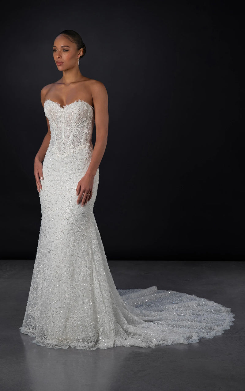 Romanic Fit 32574 - Romantic Fit and Flare Gown with Structured Silhouette ...