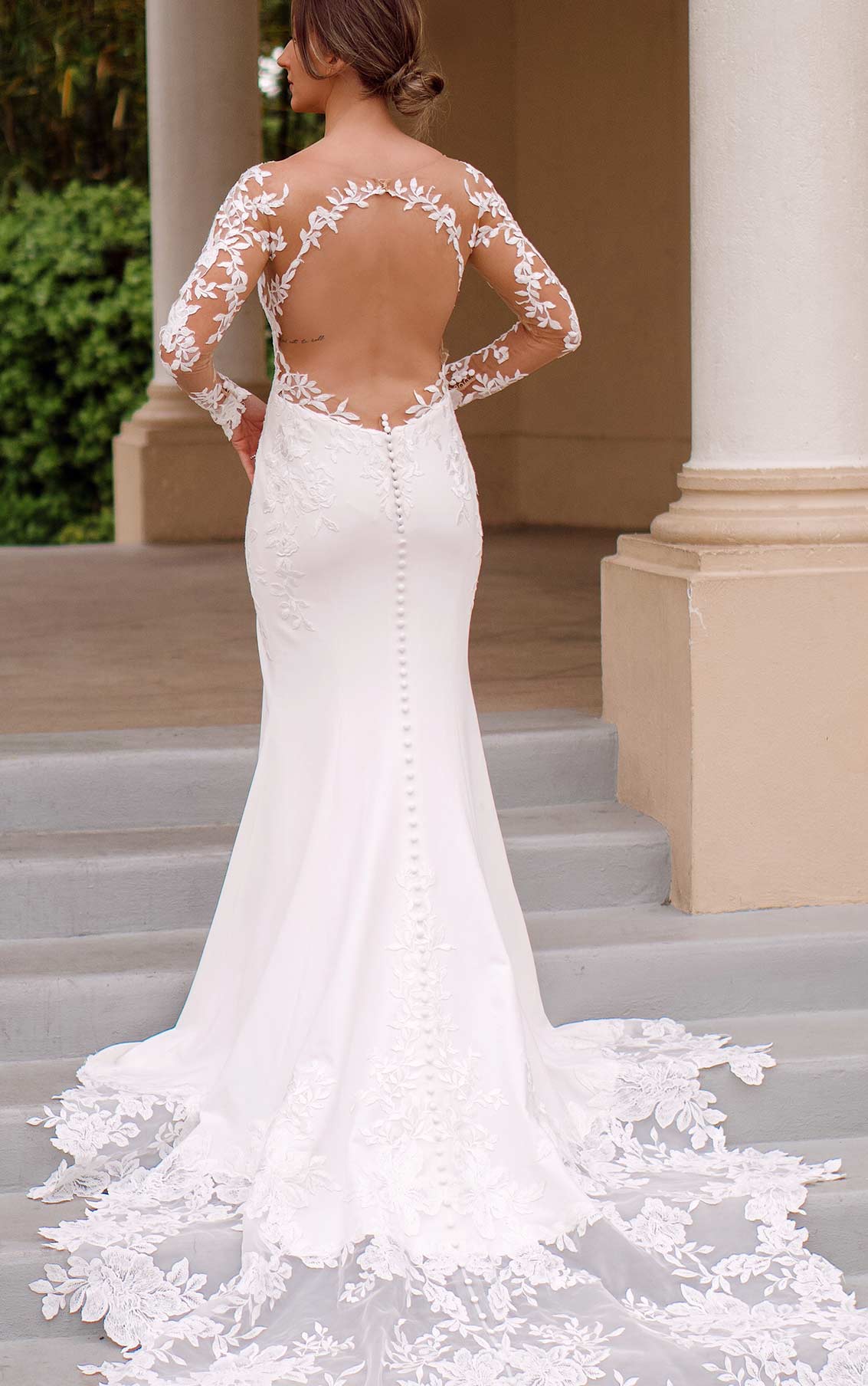 28703 - Romantic Fit and Flare Gown with Structured Silhouette normansbridal 28703 - Romantic Fit and Flare Gown with Structured Silhouette normansbridal