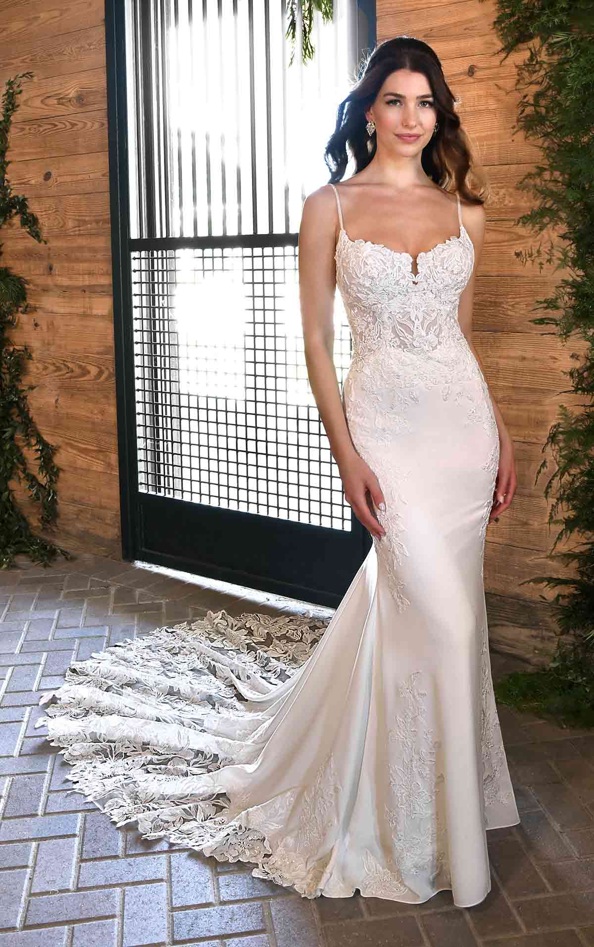 28704 - Romantic Fit and Flare Gown with Structured Silhouette normansbridal 28704 - Romantic Fit and Flare Gown with Structured Silhouette normansbridal