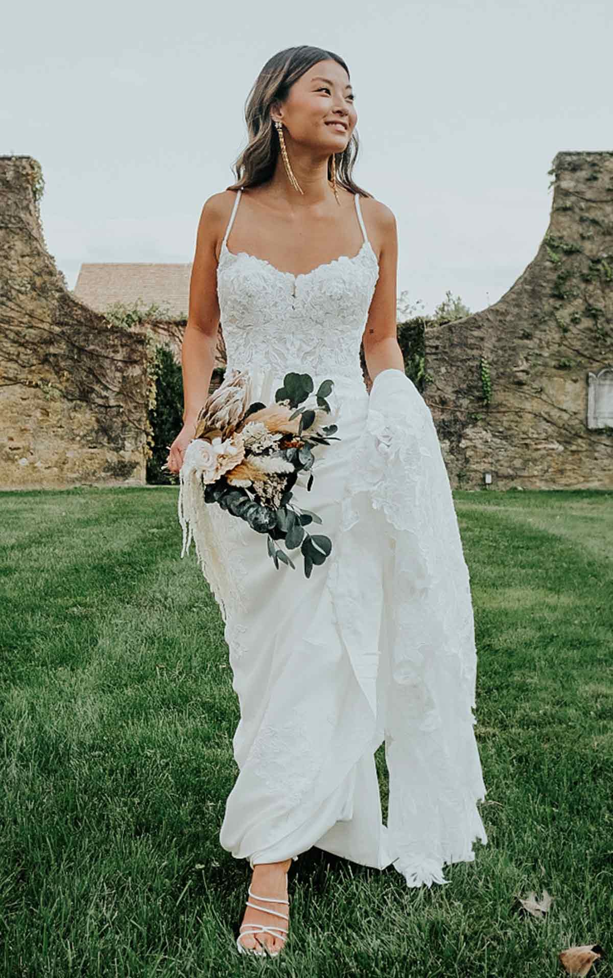 28704 - Romantic Fit and Flare Gown with Structured Silhouette normansbridal 28704 - Romantic Fit and Flare Gown with Structured Silhouette normansbridal