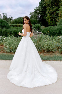 33295 - Ball Gown Wedding Dress with Full Skirt & Regal Design