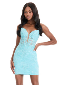ASHLEYlauren Dress 4880 - Sweetheart Neckline Short Fitted Dress