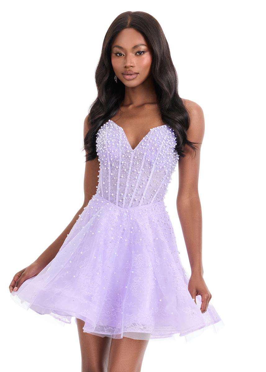 ASHLEYlauren Dress 4924 - Strapless Sweetheart Short A-line
