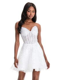 ASHLEYlauren Dress 4924 - Strapless Sweetheart Short A-line