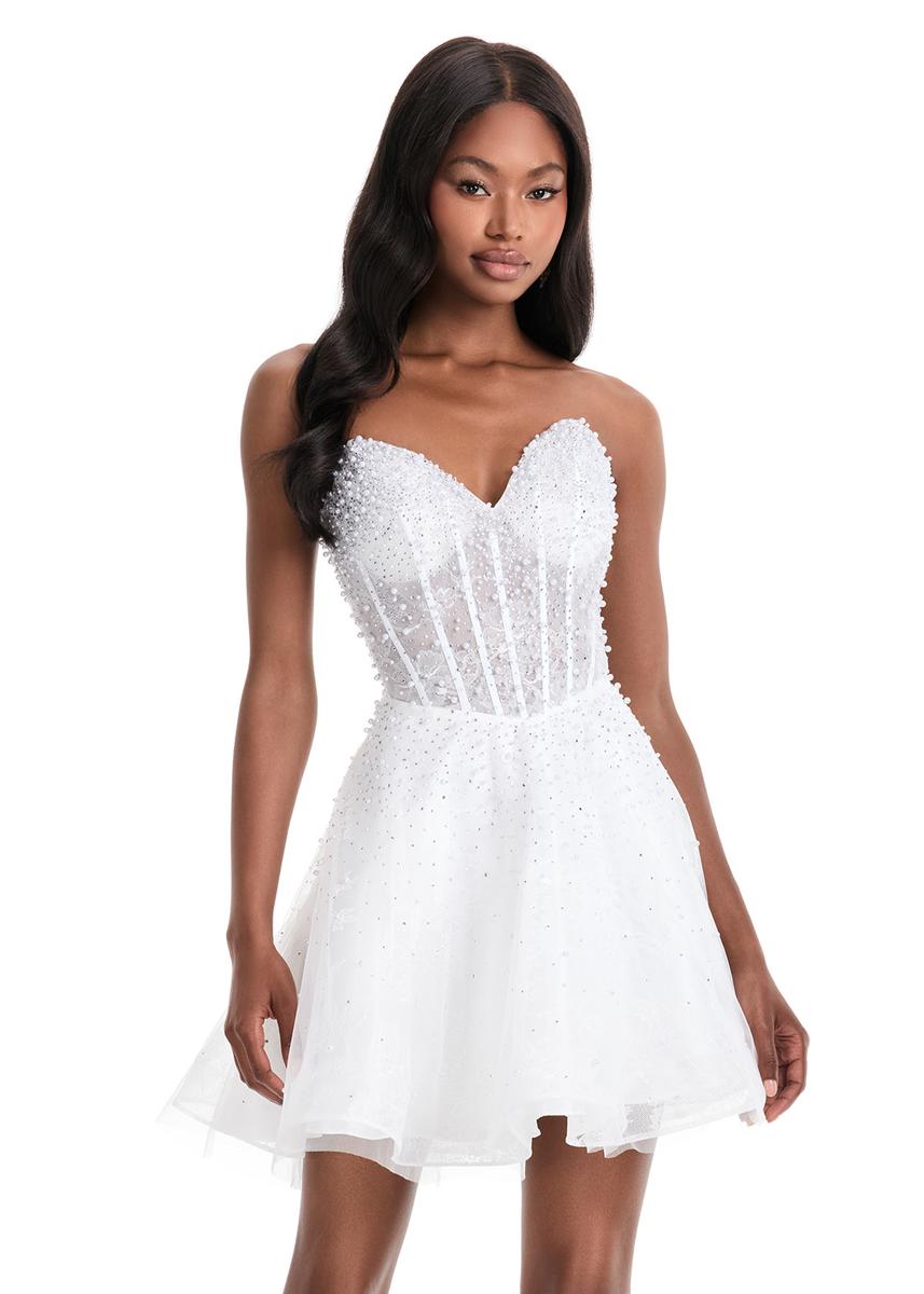 ASHLEYlauren Dress 4924 - Strapless Sweetheart Short A-line