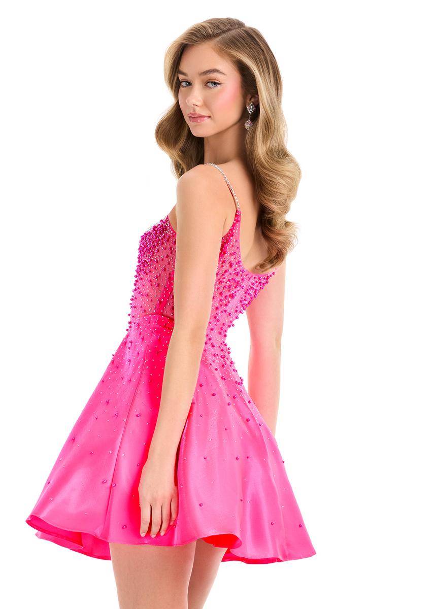 ASHLEYlauren Dress 4927 - Sweetheart Neckline Short A-line