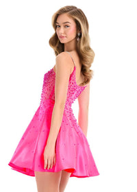ASHLEYlauren Dress 4927 - Sweetheart Neckline Short A-line