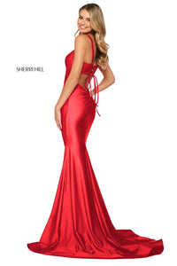 Sherri Hill Dress 53906 - Square Neckline Long Fit and Flare