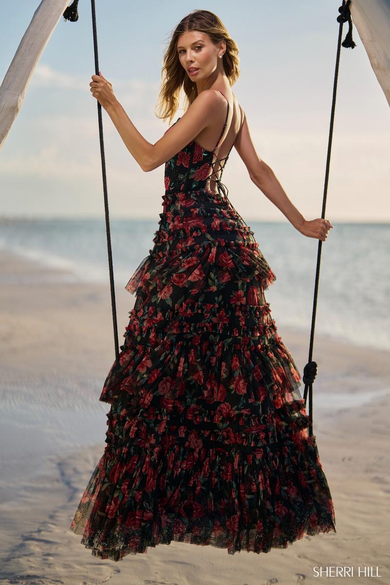 Sherri Hill Dress 56111 - Sweetheart Neckline, Long A-Line Silhouette