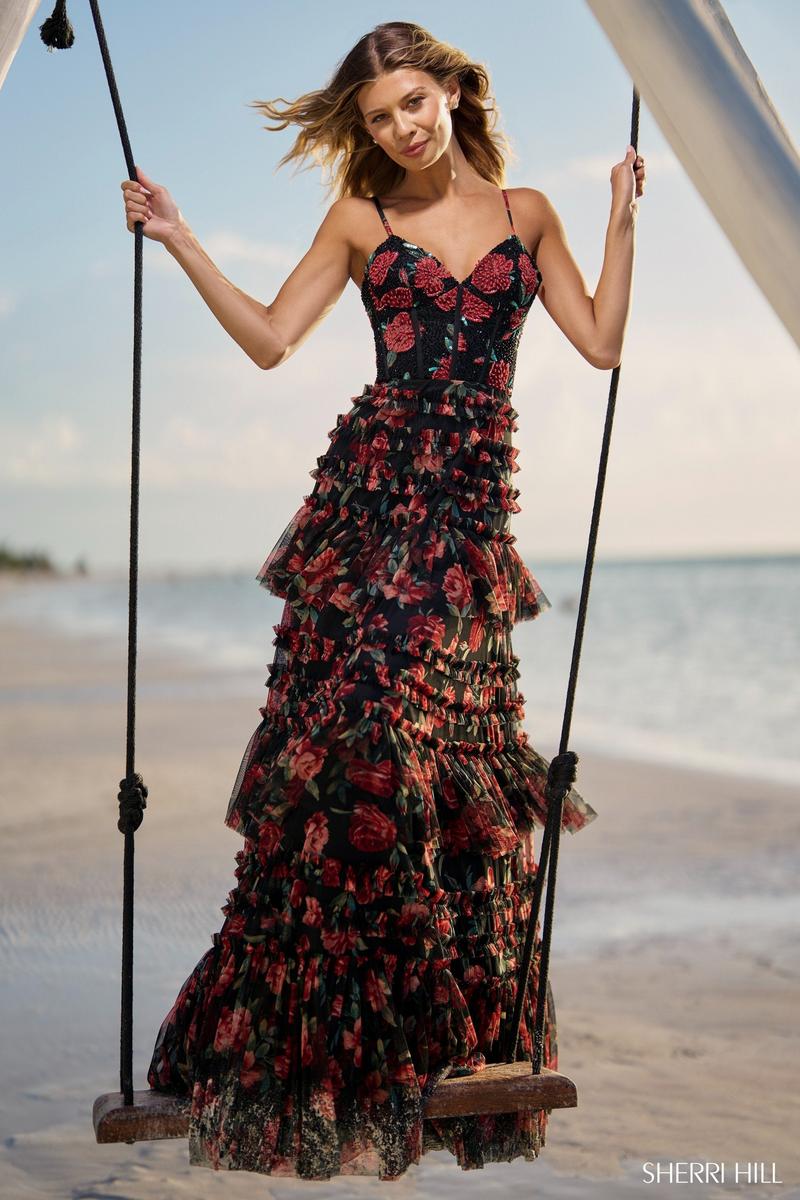 Sherri Hill Dress 56111 - Sweetheart Neckline, Long A-Line Silhouette
