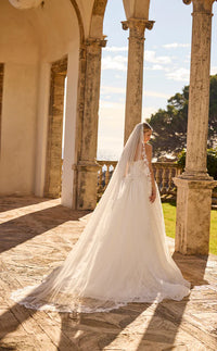 34746-Basque Waist Strapless Wedding Dress