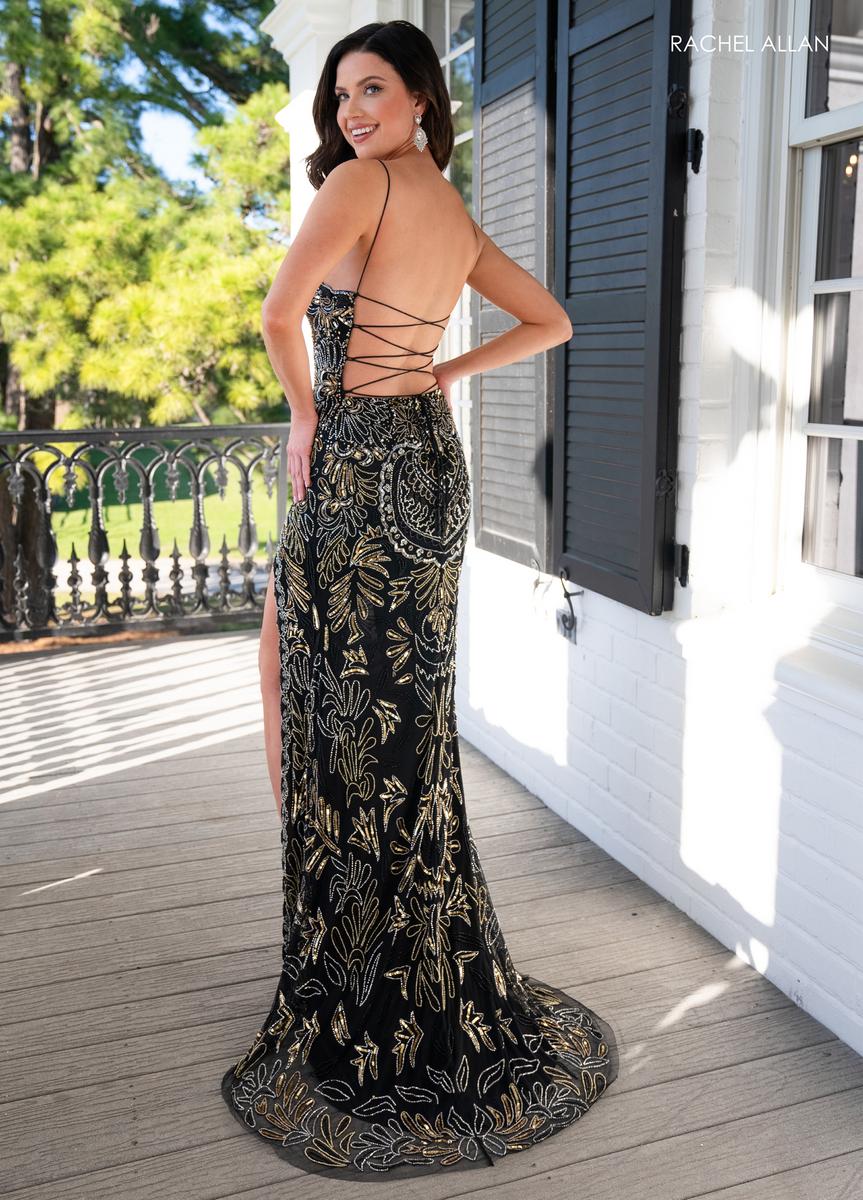 Rachel Allan Prom Dress 70002 - Strappy Back Long Fitted Gown