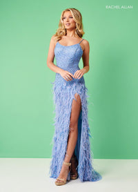 Rachel Allan Prom Dress 70437 - Spaghetti Strap Long Fitted Gown