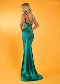 Rachel Allan Prom Dress 70590 - Spaghetti Strap Long Fitted Silhouette