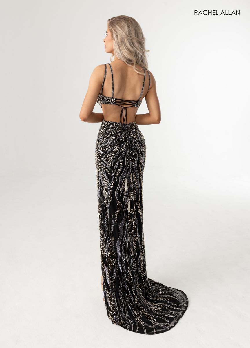 Rachel Allan 71005 Prom Dress - Strappy Back, Long Fitted Silhouette