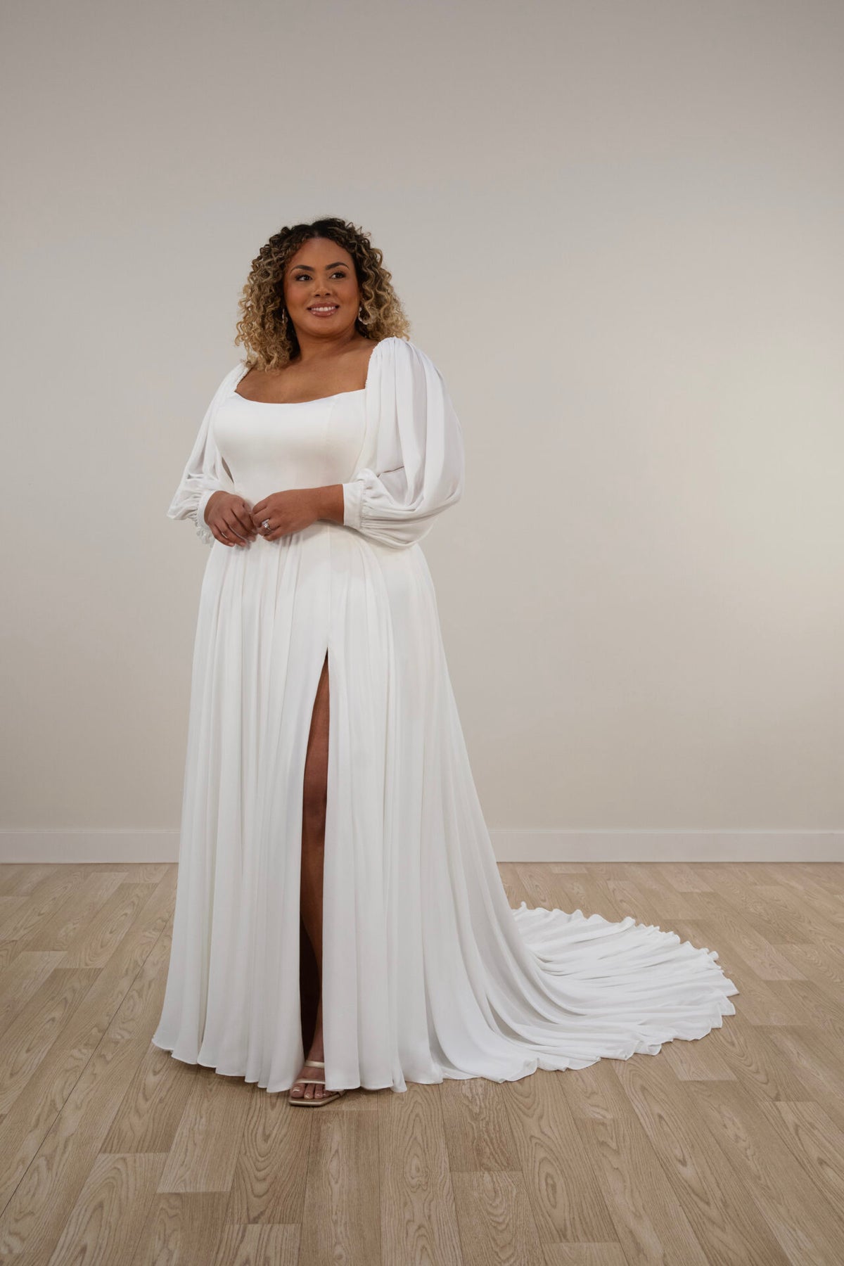 32159 - Romantic A-Line Wedding Gown with Flowy Skirt normansbridal 32159 - Romantic A-Line Wedding Gown with Flowy Skirt normansbridal