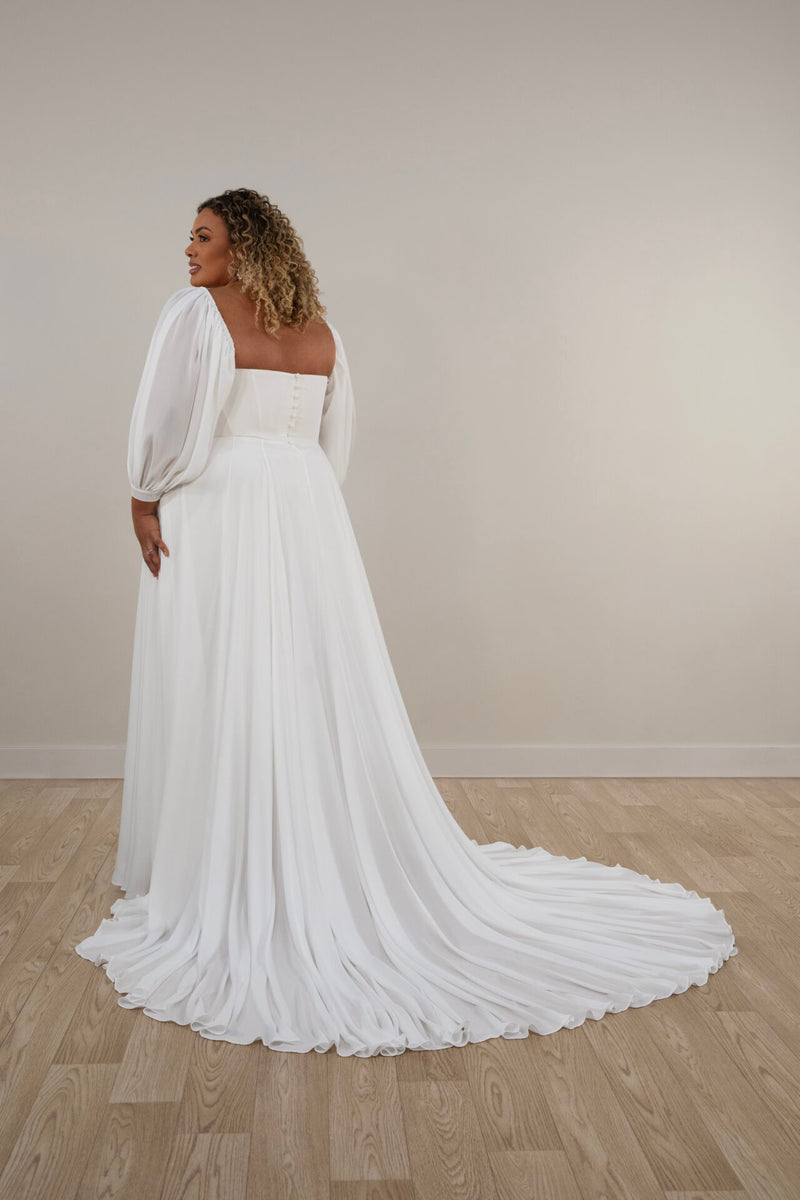 32159 - Romantic A-Line Wedding Gown with Flowy Skirt normansbridal 32159 - Romantic A-Line Wedding Gown with Flowy Skirt normansbridal