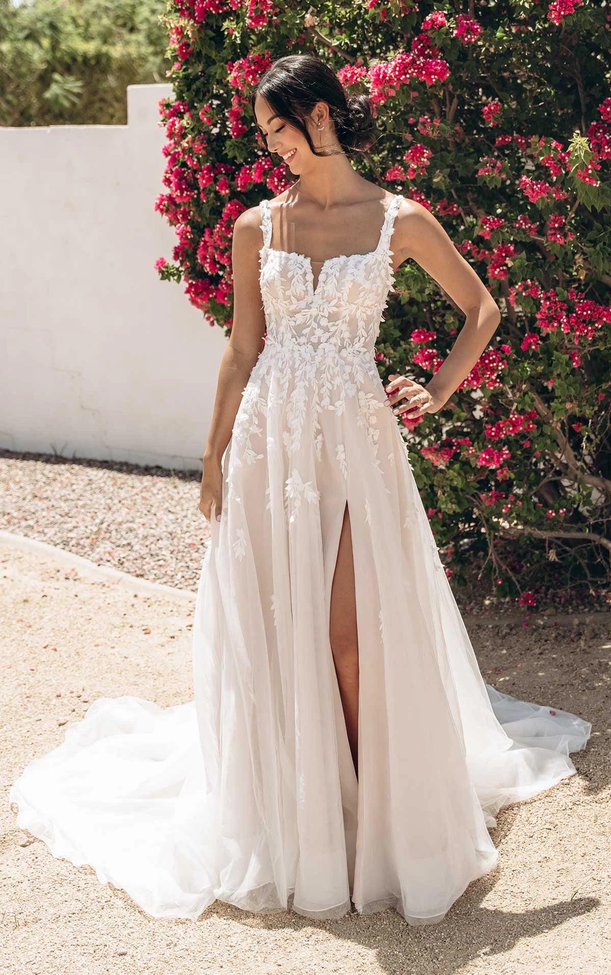32371 - Romantic A-Line Wedding Gown with Flowy Skirt normansbridal 32371 - Romantic A-Line Wedding Gown with Flowy Skirt normansbridal