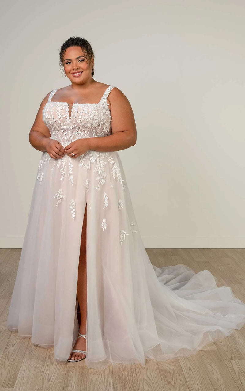 32371 - Romantic A-Line Wedding Gown with Flowy Skirt normansbridal 32371 - Romantic A-Line Wedding Gown with Flowy Skirt normansbridal